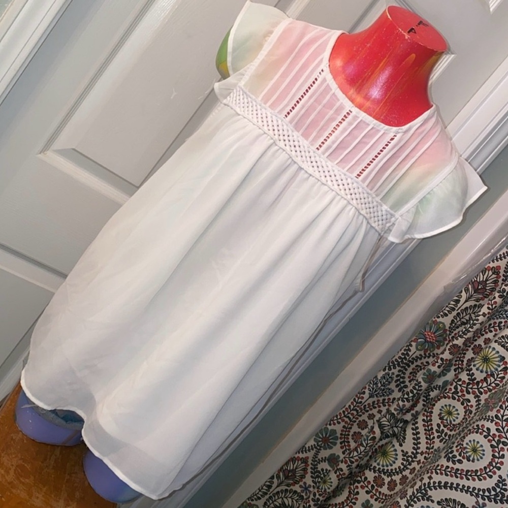 MONTEAU Sheer Cap
Sleeve Blouse L